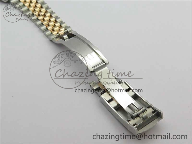 DateJust 41 SS RG 126333 Fluted Bezel DJF Best Edition 904L Steel Gray Dial Green Roman Markers on Jubilee Bracelet A2836