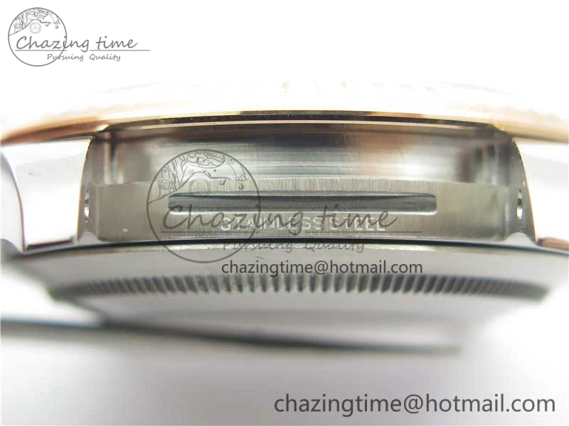 DateJust 41 SS RG 126333 Fluted Bezel DJF Best Edition 904L Steel Gray Dial Green Roman Markers on Jubilee Bracelet A2836