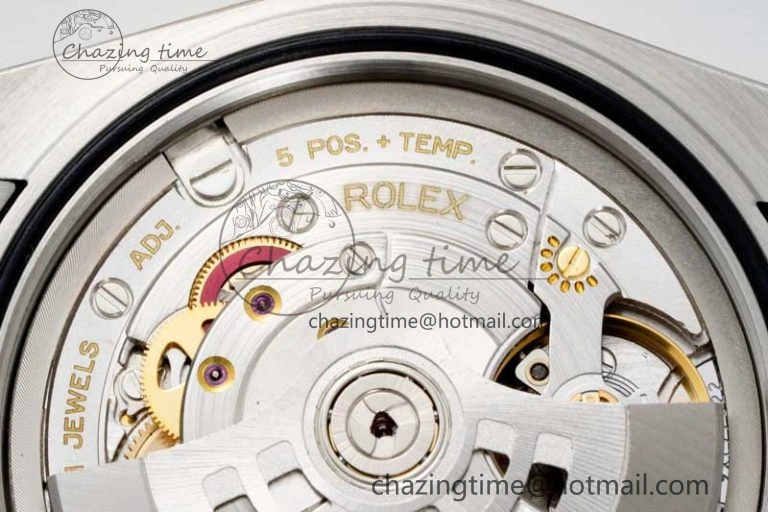 DateJust 41 SS RG JDF 1:1 Best Edition 904L Steel Brown Diamonds Dial on SS RG Jubilee Bracelet VR3235 V2