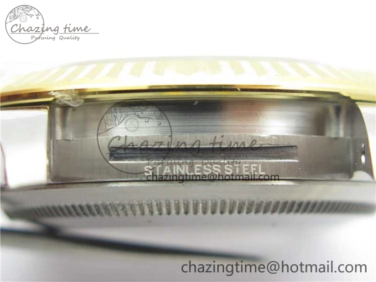 DateJust 41 SS YG 126333 Fluted Bezel DJF Best Edition 904L Steel Gray Dial Green Roman Markers on Jubilee Bracelet A2836