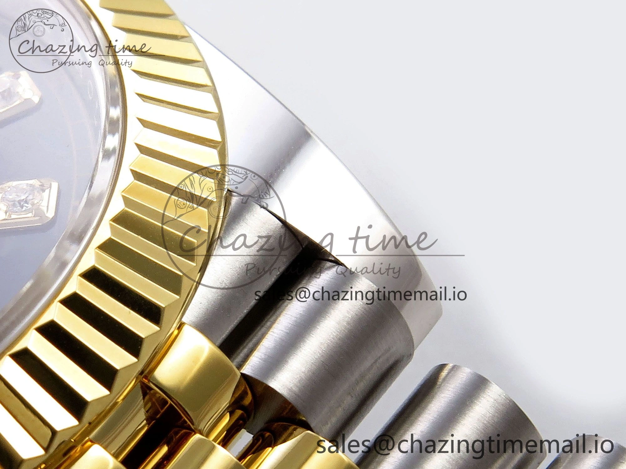 DateJust 41 SS YG ARF 1:1 Best Edition 904L Steel Black Diamonds Dial on Jubilee Bracelet SH3235