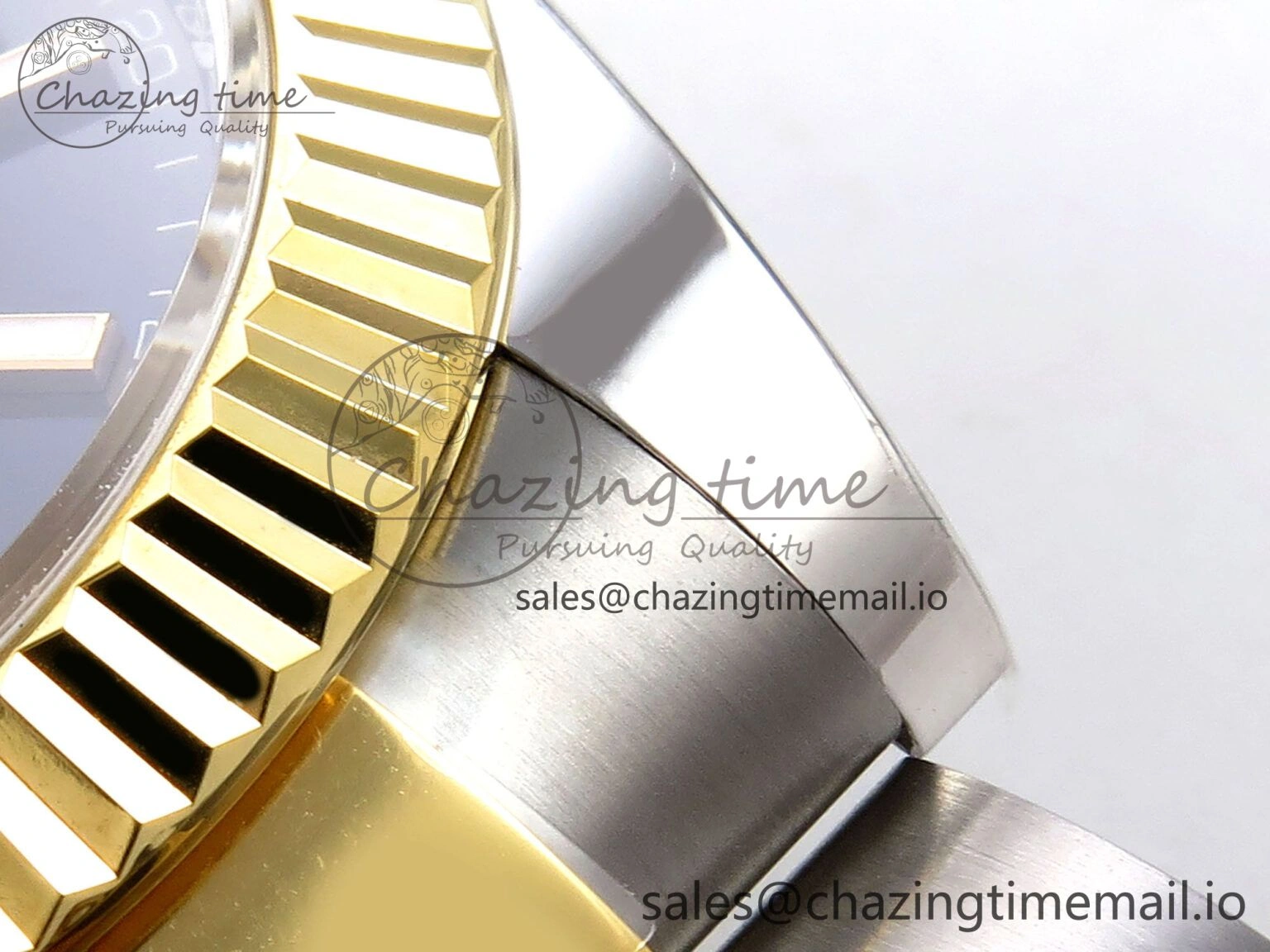 DateJust 41 SS YG ARF 1:1 Best Edition 904L Steel Black Stick Dial on Oyster Bracelet SH3235