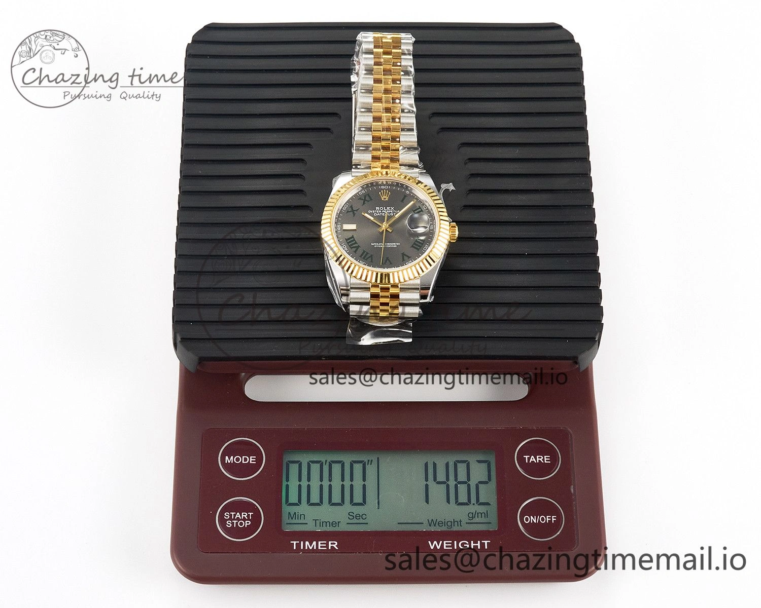 DateJust 41 SS YG ARF 1:1 Best Edition 904L Steel Gray Green Roman Dial on Jubilee Bracelet SH3235 (Gain Weight)