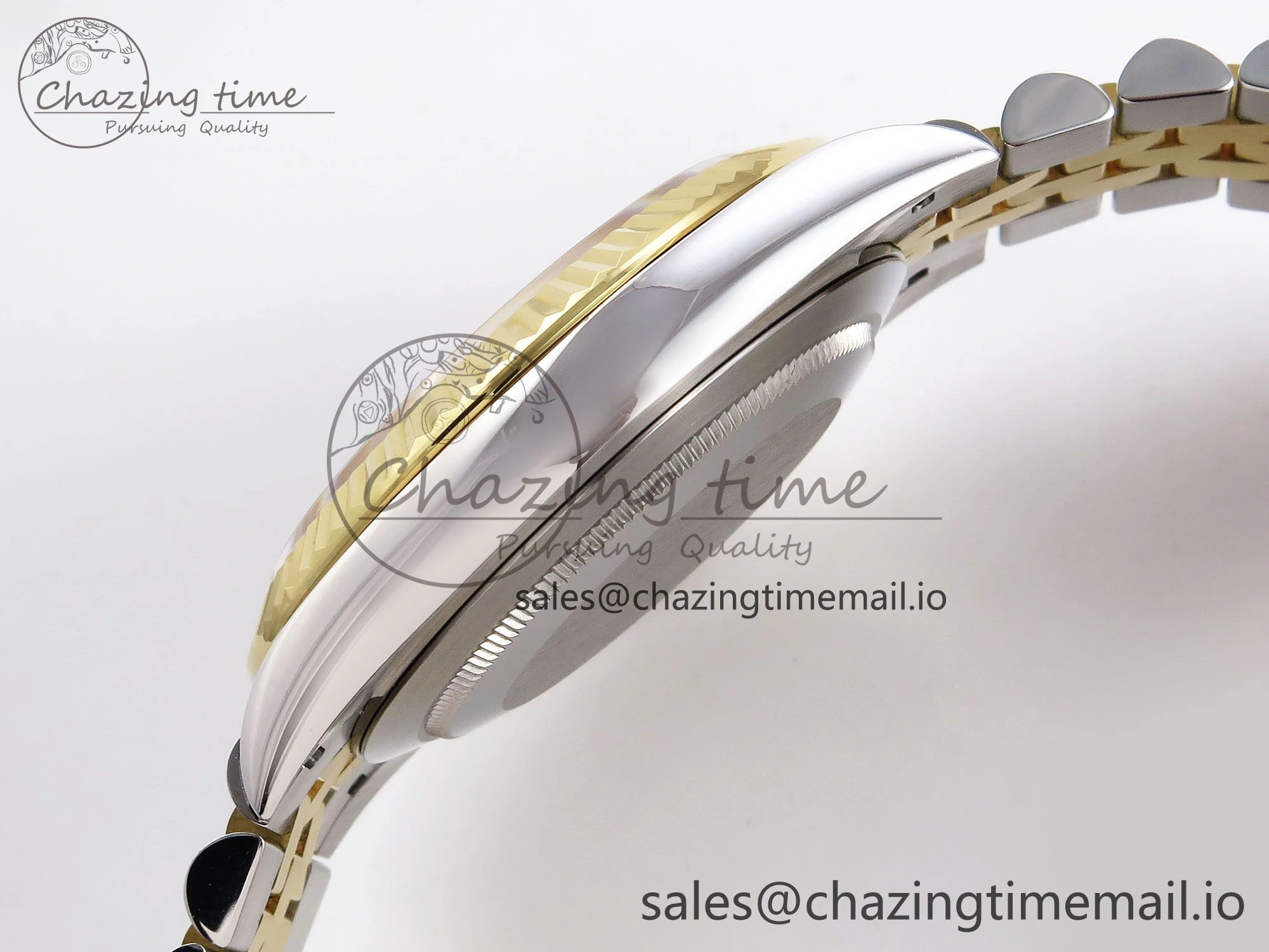 DateJust 41 SS YG ARF 1:1 Best Edition 904L Steel Gray Green Roman Dial on Jubilee Bracelet SH3235