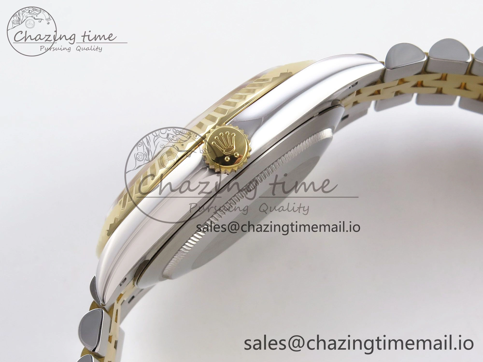DateJust 41 SS YG ARF 1:1 Best Edition 904L Steel Gray Green Roman Dial on Jubilee Bracelet SH3235