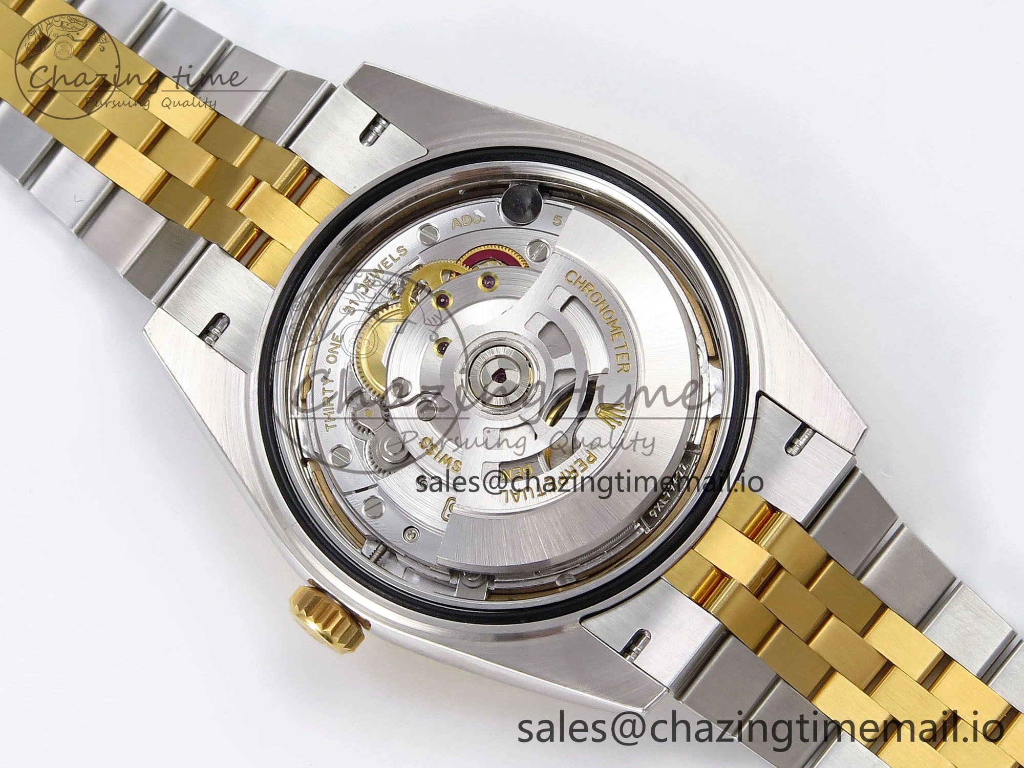 DateJust 41 SS YG ARF 1:1 Best Edition 904L Steel Gray Green Roman Dial on Jubilee Bracelet SH3235