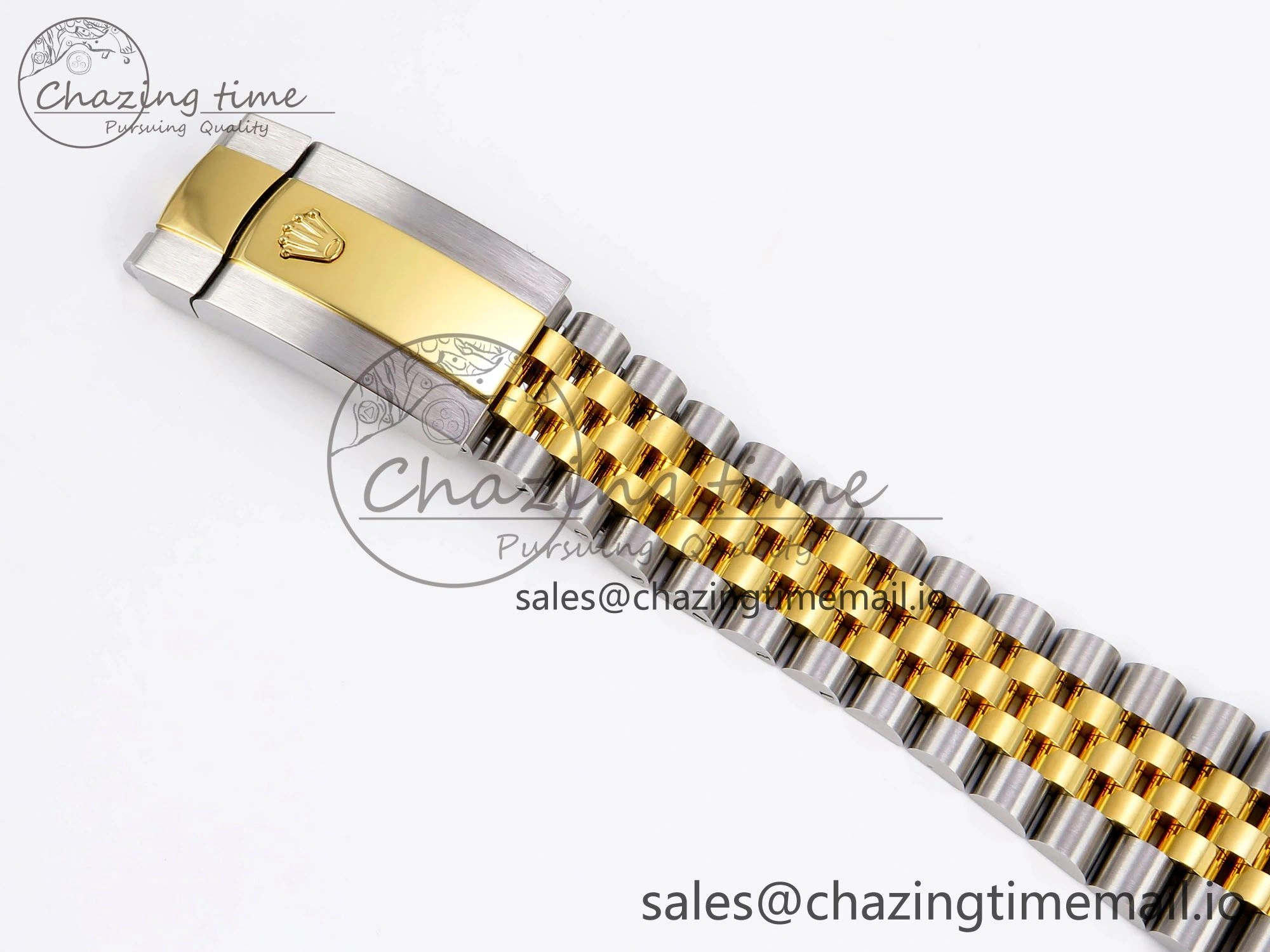 DateJust 41 SS YG ARF 1:1 Best Edition 904L Steel Gray Green Roman Dial on Jubilee Bracelet SH3235