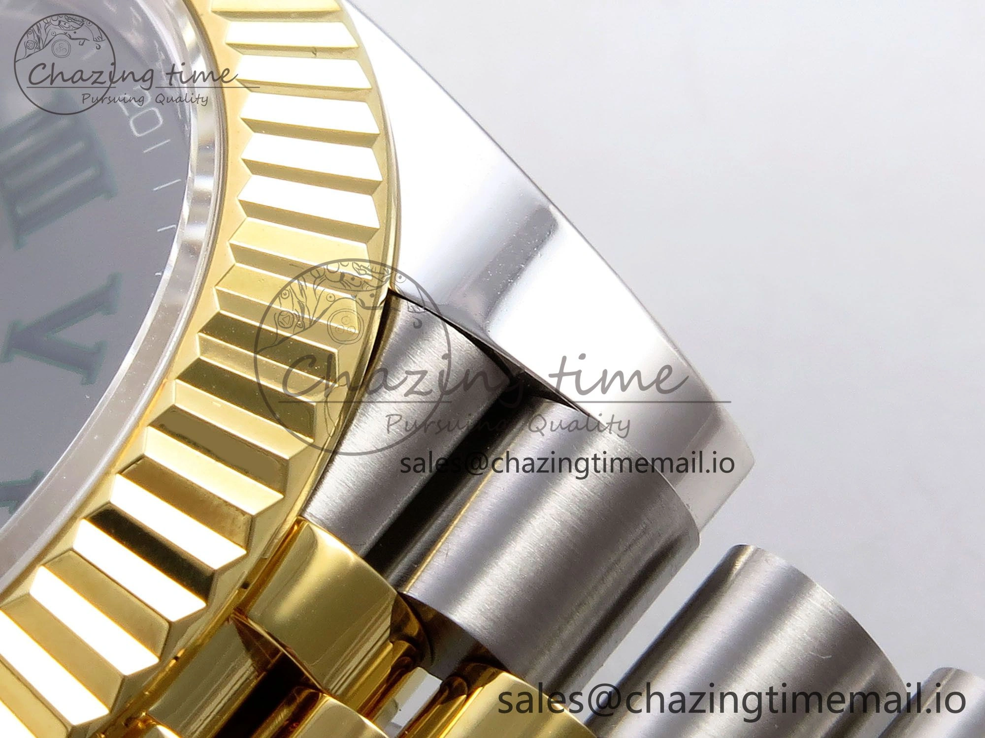 DateJust 41 SS YG ARF 1:1 Best Edition 904L Steel Gray Green Roman Dial on Jubilee Bracelet SH3235