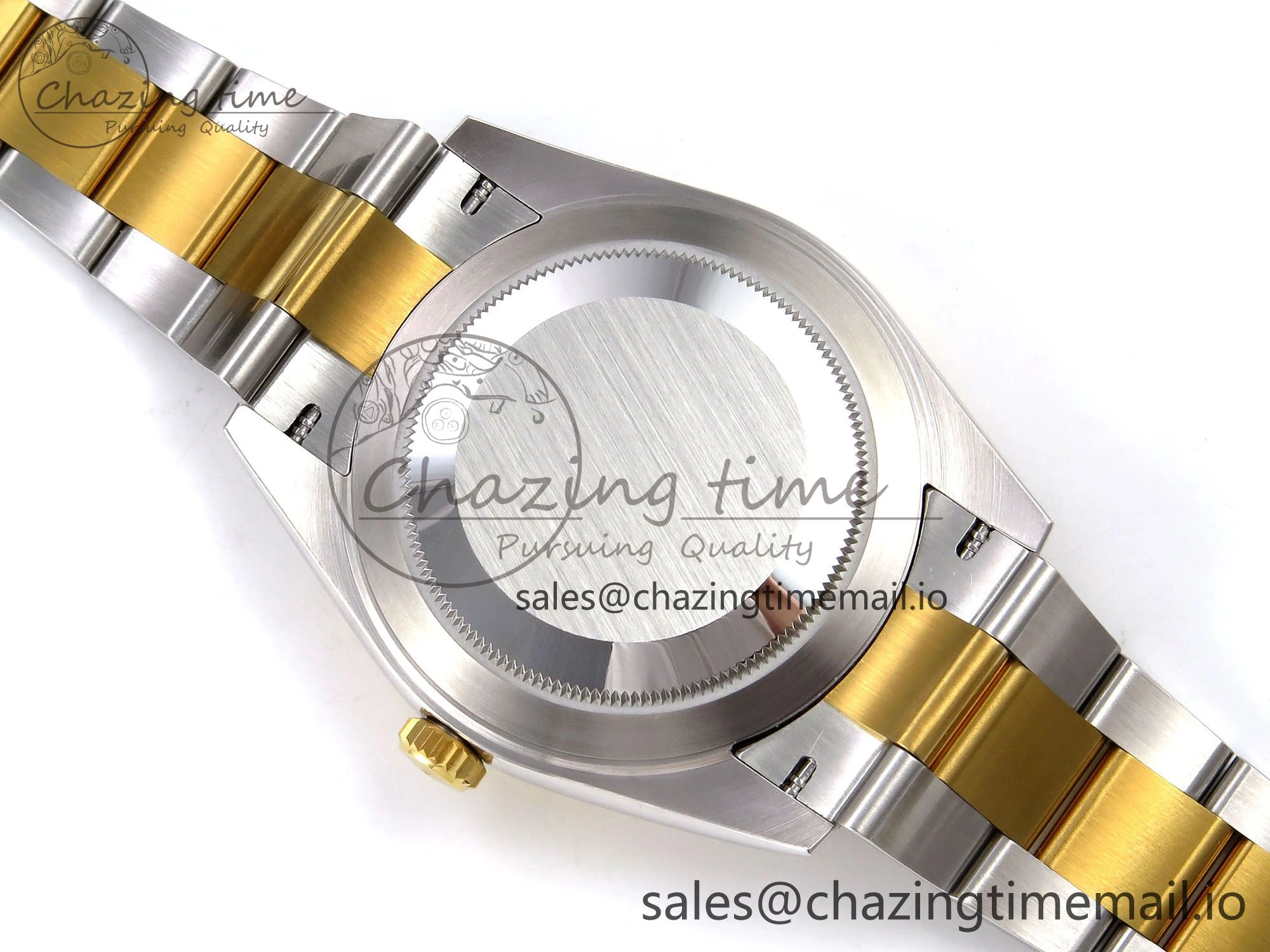 DateJust 41 SS YG ARF 1:1 Best Edition 904L Steel Gray Green Roman Dial on Oyster Bracelet SH3235 (Gain Weight)