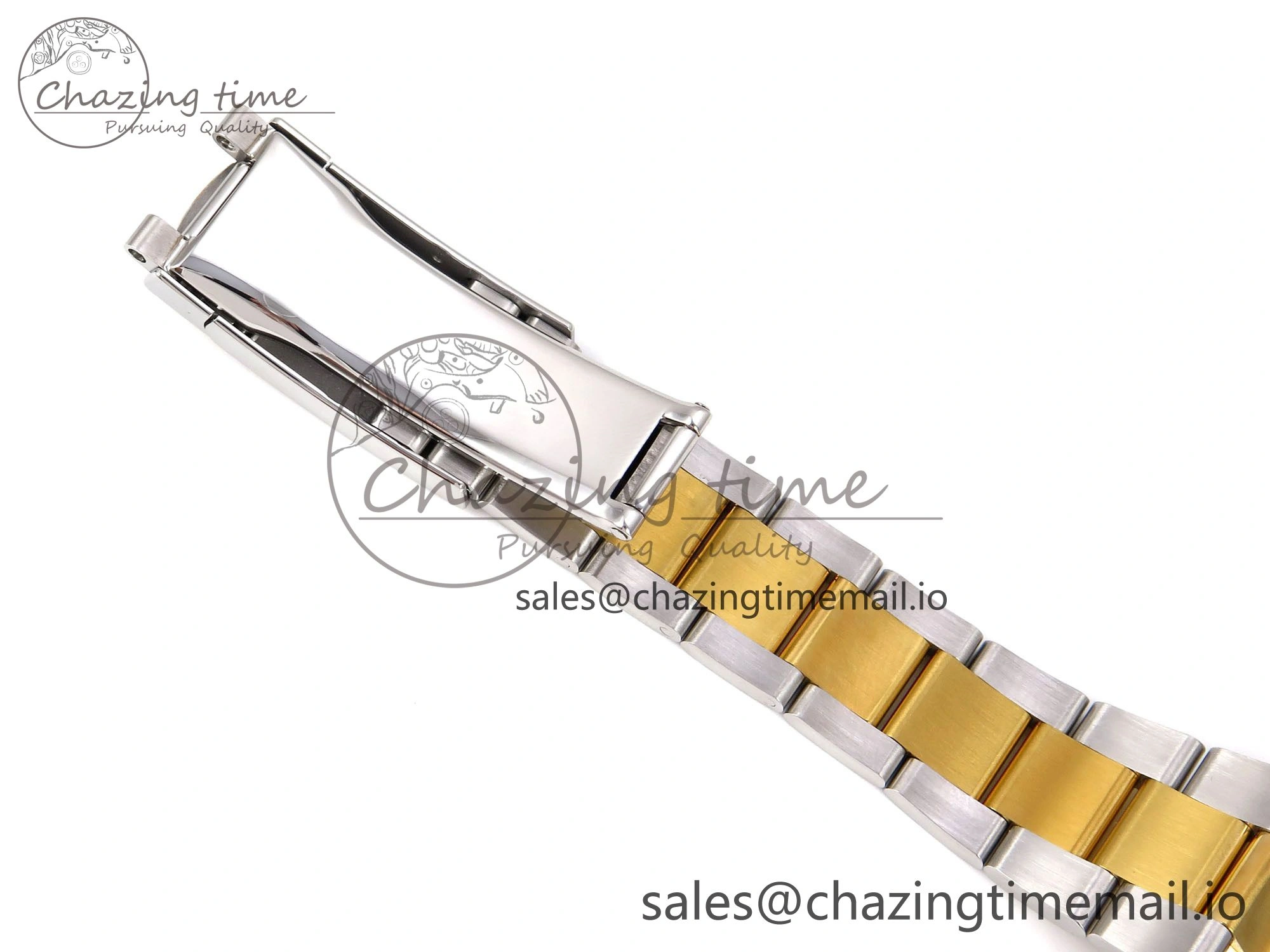 DateJust 41 SS YG ARF 1:1 Best Edition 904L Steel Gray Green Roman Dial on Oyster Bracelet SH3235 (Gain Weight)