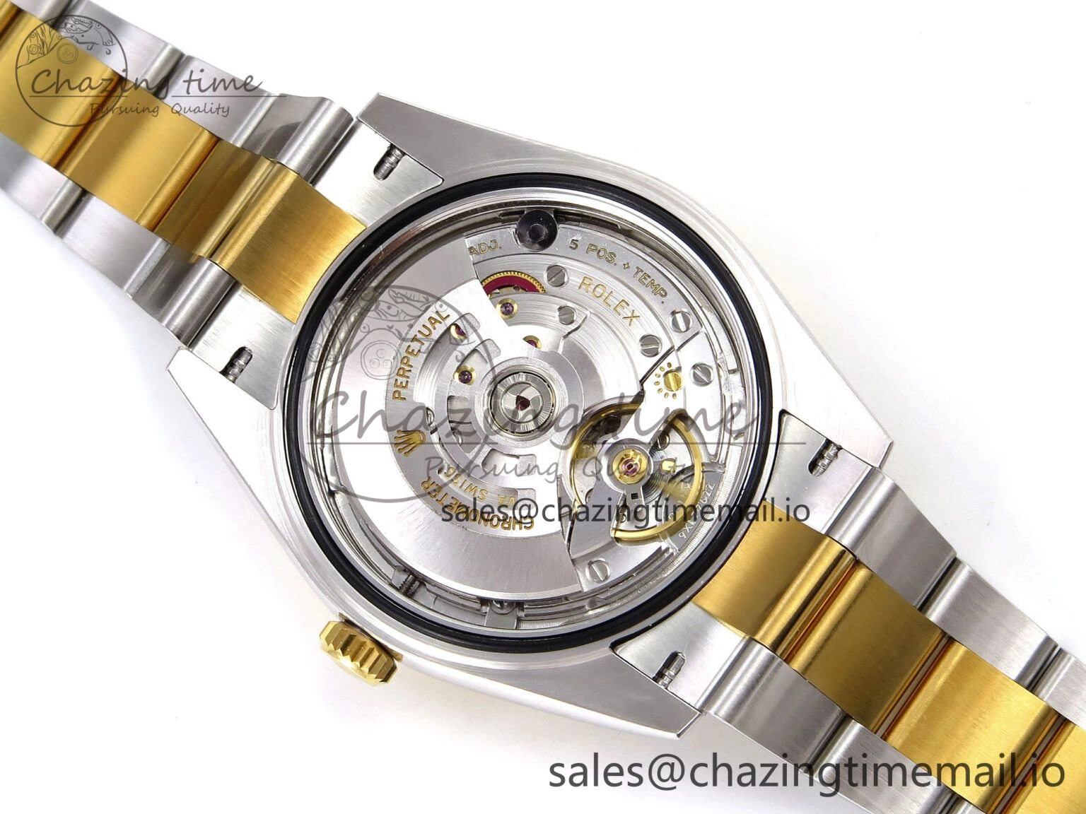 DateJust 41 SS YG ARF 1:1 Best Edition 904L Steel Gray Green Roman Dial on Oyster Bracelet SH3235