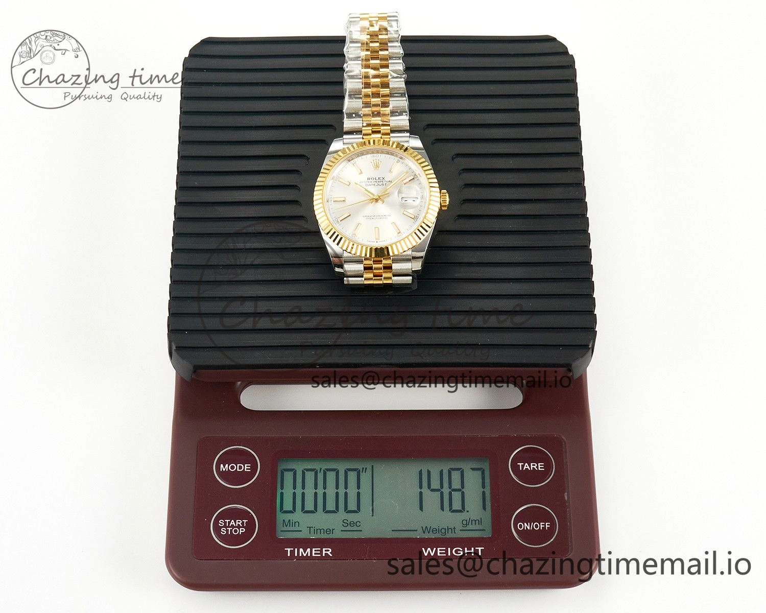 DateJust 41 SS YG ARF 1:1 Best Edition 904L Steel Silver Stick Dial on Jubilee Bracelet SH3235 (Gain Weight)
