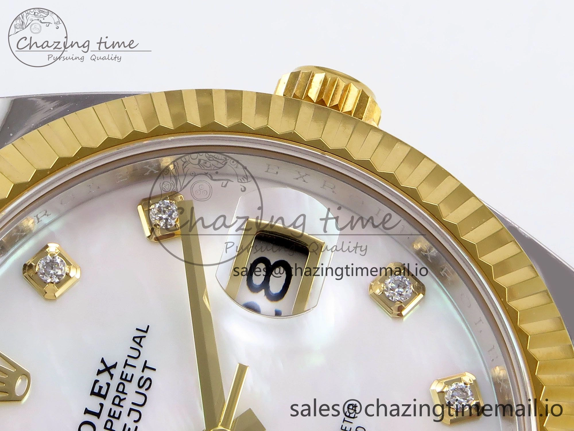 DateJust 41 SS YG ARF 1:1 Best Edition 904L Steel White MOP Dial on Jubilee Bracelet SH3235 (Gain Weight)