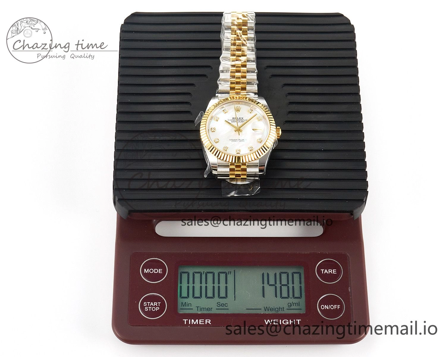 DateJust 41 SS YG ARF 1:1 Best Edition 904L Steel White MOP Dial on Jubilee Bracelet SH3235 (Gain Weight)