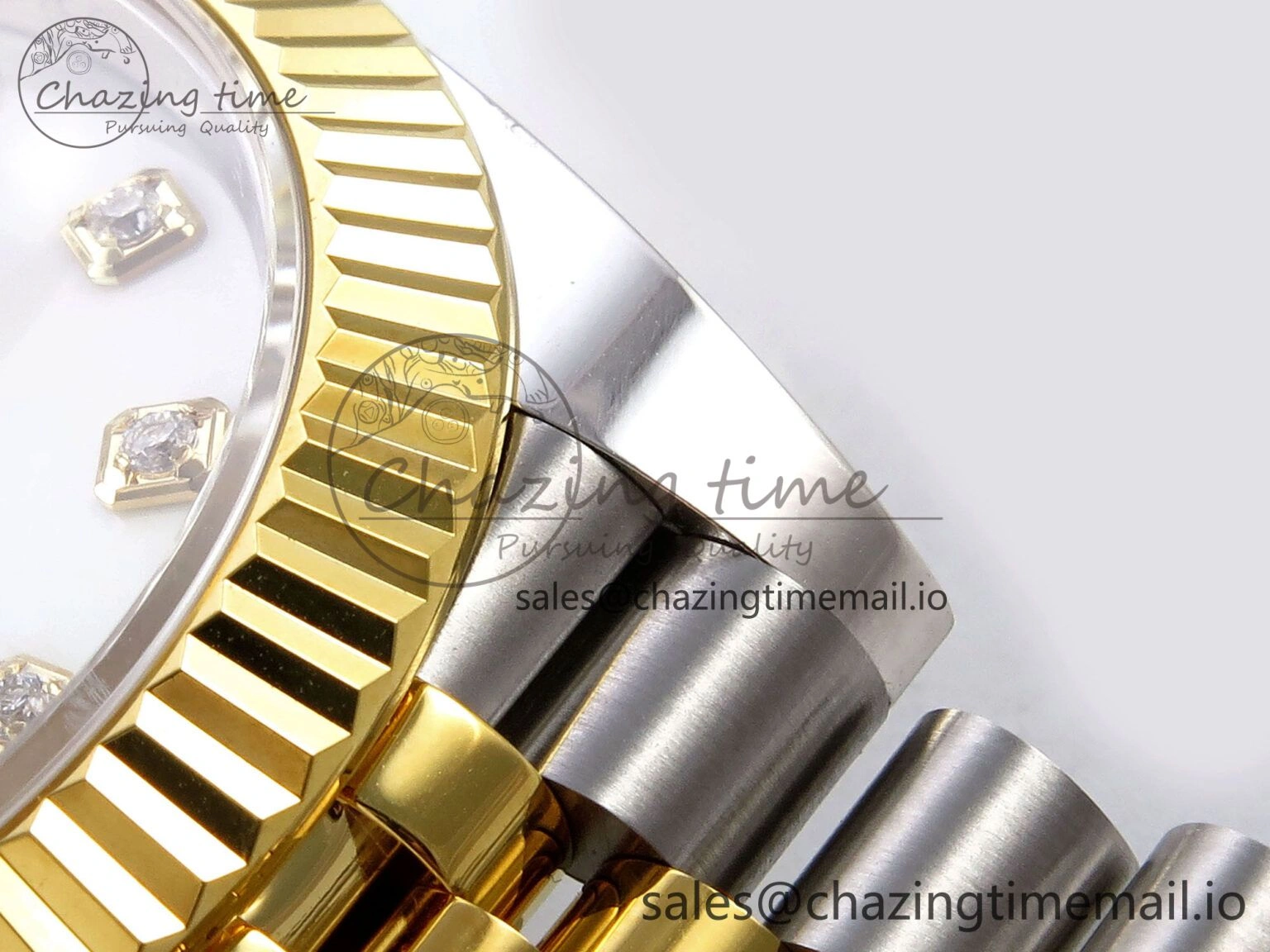 DateJust 41 SS YG ARF 1:1 Best Edition 904L Steel White MOP Dial on Jubilee Bracelet SH3235
