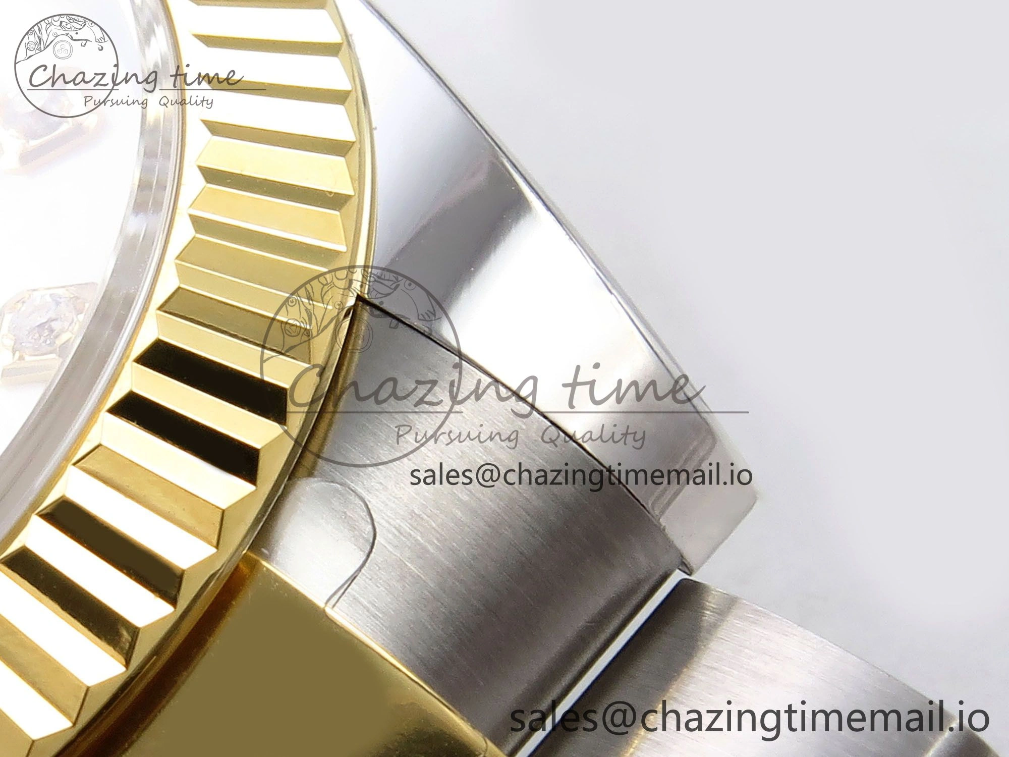 DateJust 41 SS YG ARF 1:1 Best Edition 904L Steel White MOP Dial on Oyster Bracelet SH3235 (Gain Weight)