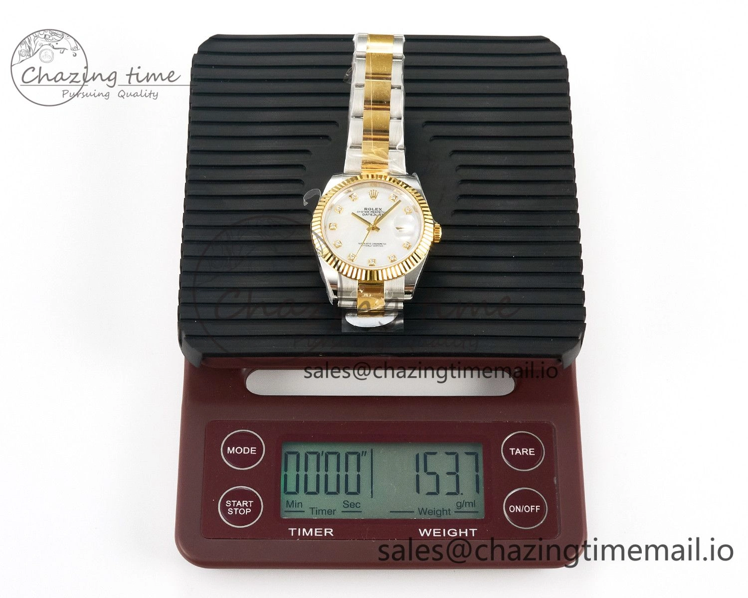 DateJust 41 SS YG ARF 1:1 Best Edition 904L Steel White MOP Dial on Oyster Bracelet SH3235 (Gain Weight)