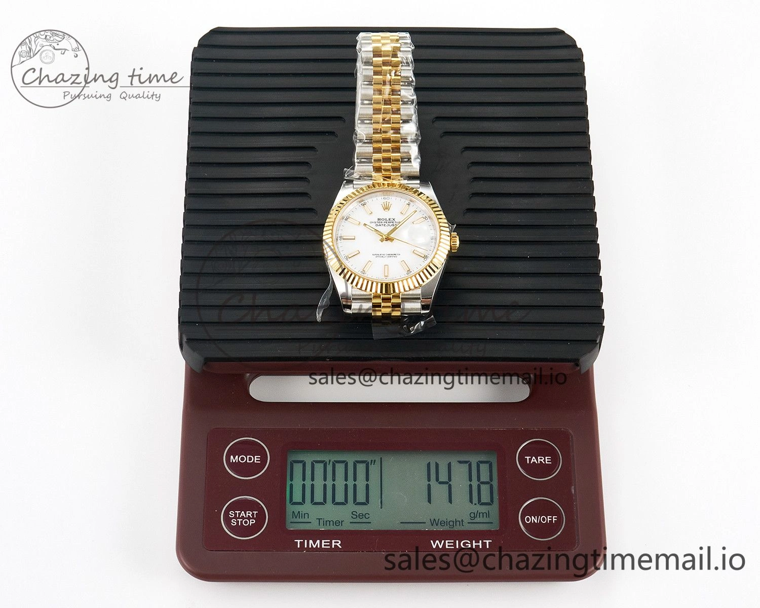 DateJust 41 SS YG ARF 1:1 Best Edition 904L Steel White Stick Dial on Jubilee Bracelet SH3235 (Gain Weight)