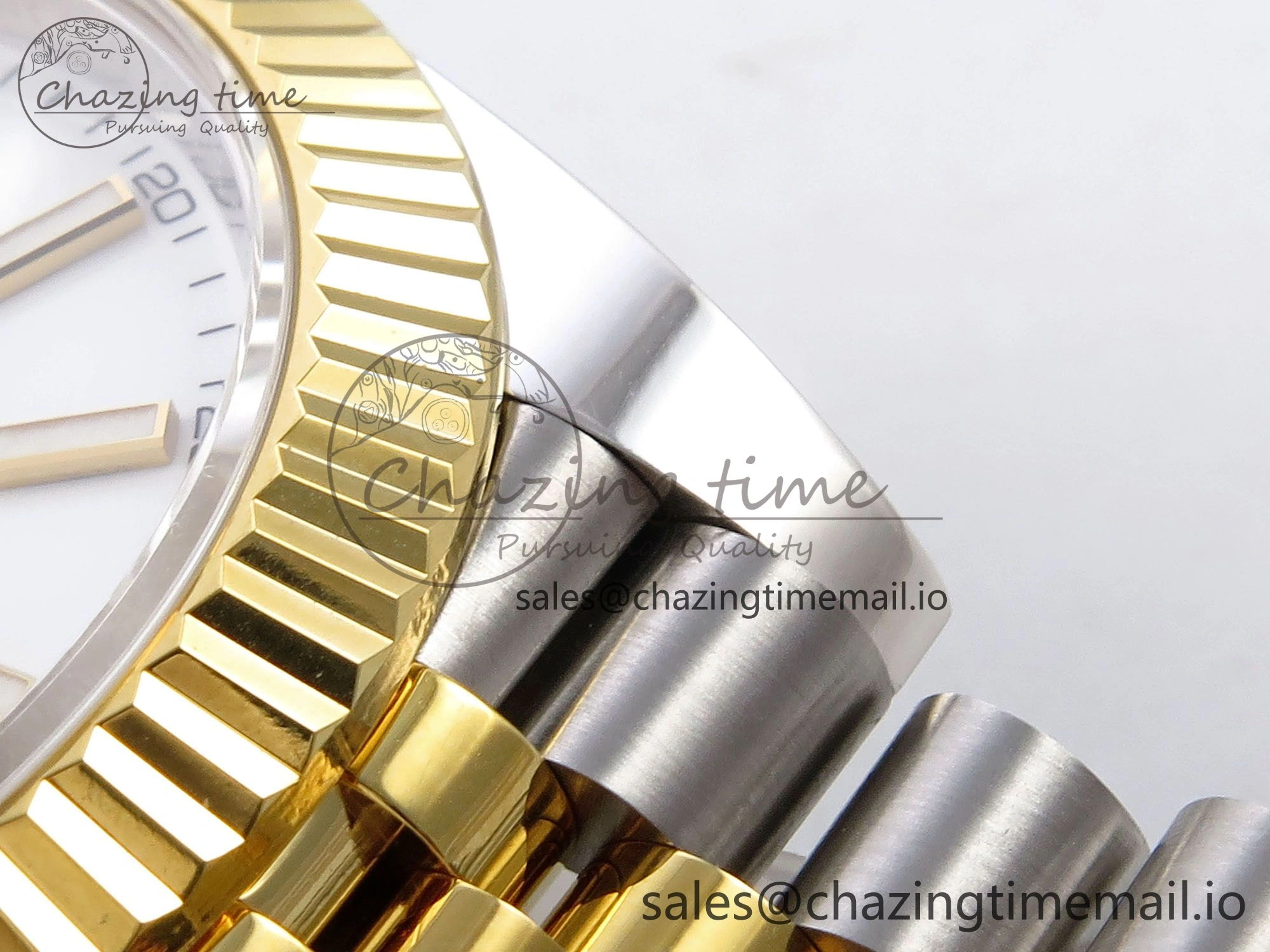 DateJust 41 SS YG ARF 1:1 Best Edition 904L Steel White Stick Dial on Jubilee Bracelet SH3235