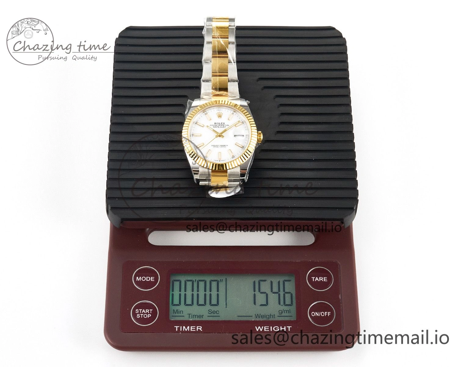DateJust 41 SS YG ARF 1:1 Best Edition 904L Steel White Stick Dial on Oyster Bracelet SH3235 (Gain Weight)