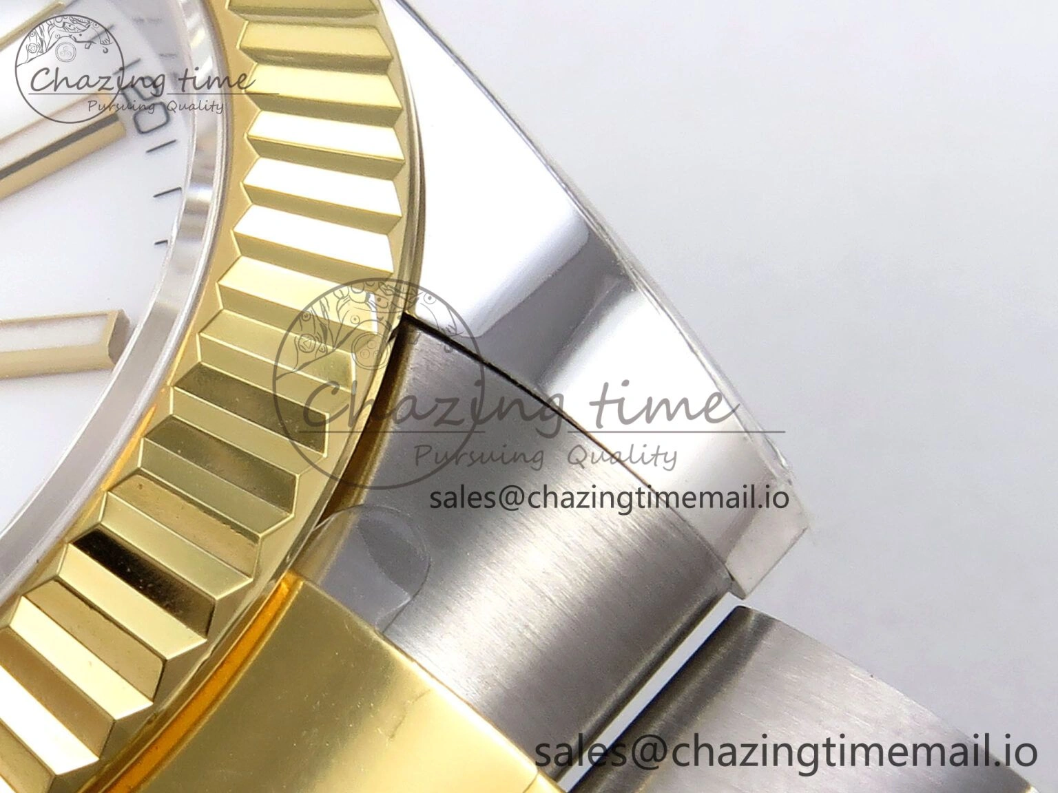 DateJust 41 SS YG ARF 1:1 Best Edition 904L Steel White Stick Dial on Oyster Bracelet SH3235
