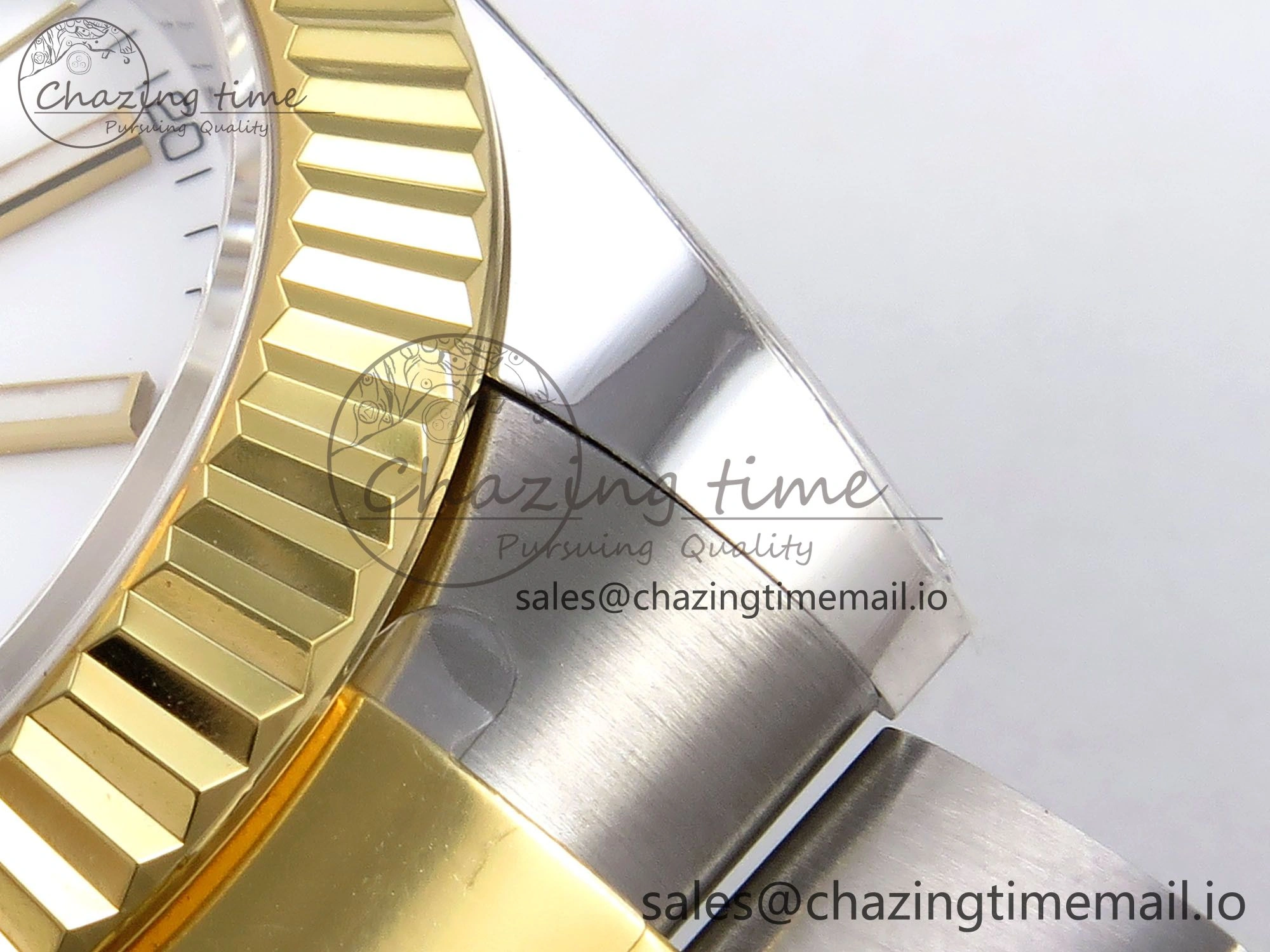 DateJust 41 SS YG ARF 1:1 Best Edition 904L Steel White Stick Dial on Oyster Bracelet SH3235