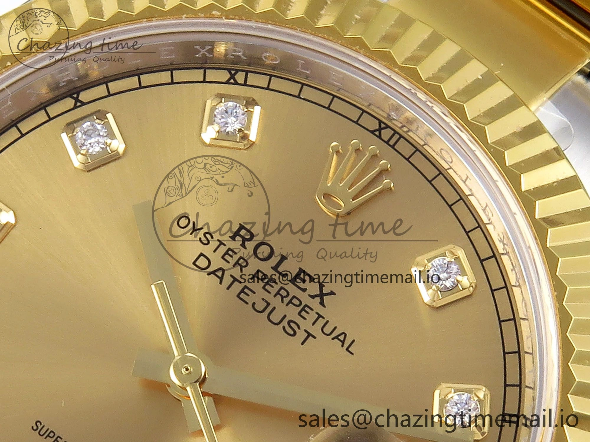 DateJust 41 SS YG ARF 1:1 Best Edition 904L Steel YG Diamonds Dial on Oyster Bracelet SH3235