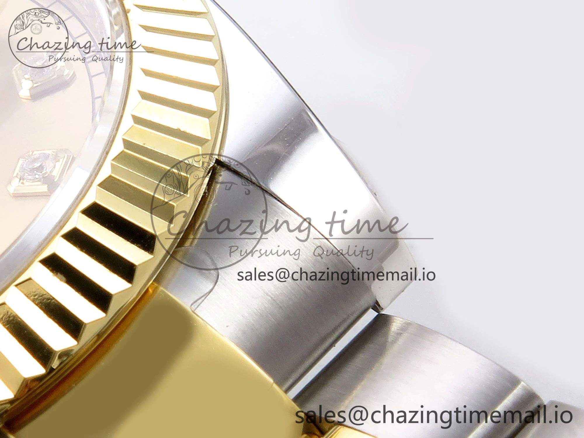 DateJust 41 SS YG ARF 1:1 Best Edition 904L Steel YG Diamonds Dial on Oyster Bracelet SH3235