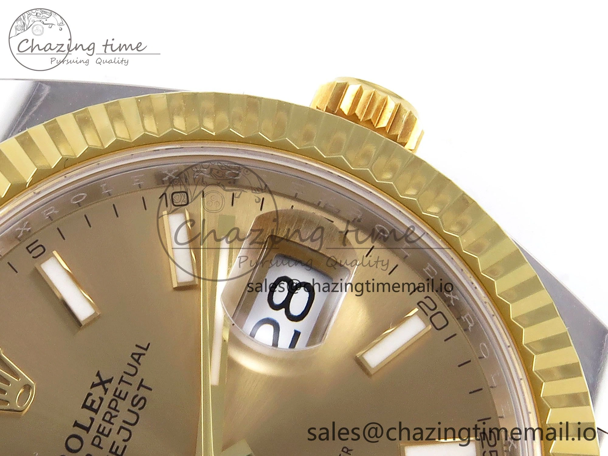 DateJust 41 SS YG ARF 1:1 Best Edition 904L Steel YG Stick Dial on Jubilee Bracelet SH3235