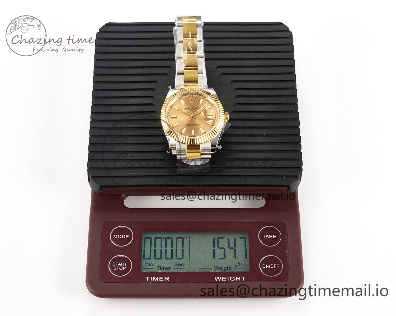 DateJust 41 SS YG ARF 1:1 Best Edition 904L Steel YG Stick Dial on Oyster Bracelet SH3235 (Gain Weight)