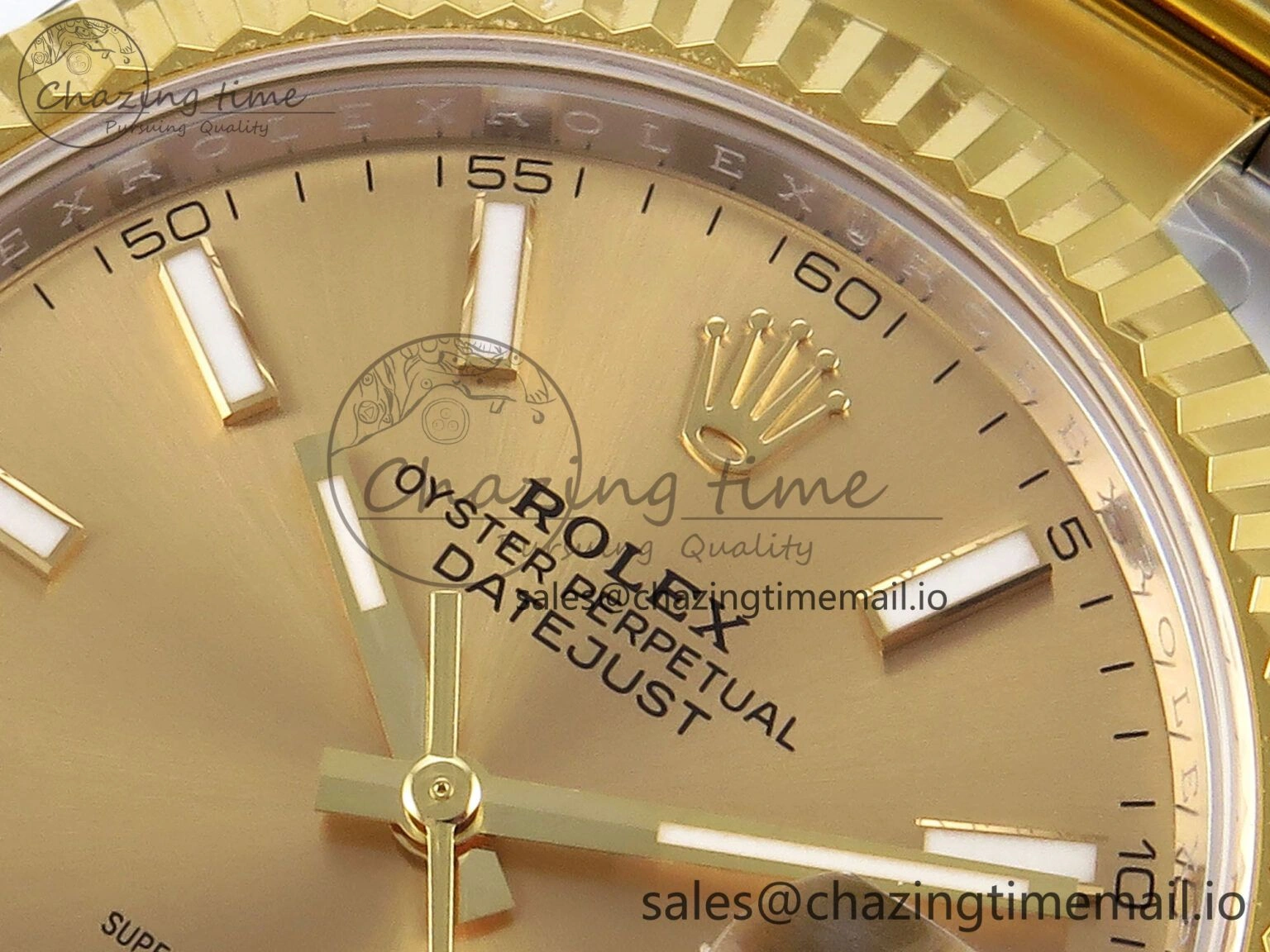 DateJust 41 SS YG ARF 1:1 Best Edition 904L Steel YG Stick Dial on Oyster Bracelet SH3235