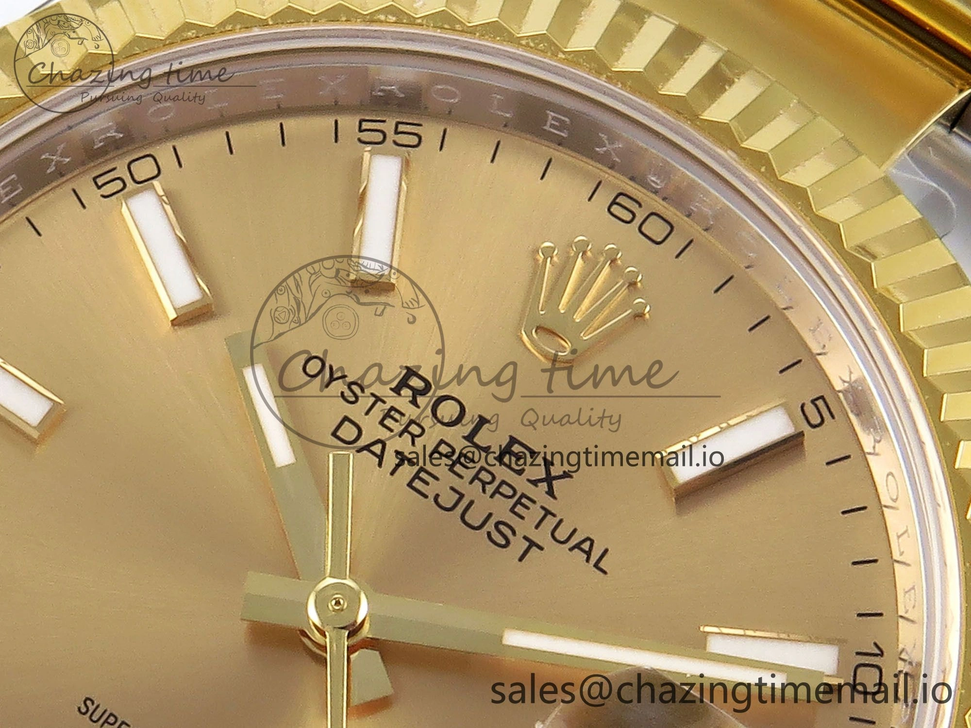 DateJust 41 SS YG ARF 1:1 Best Edition 904L Steel YG Stick Dial on Oyster Bracelet SH3235
