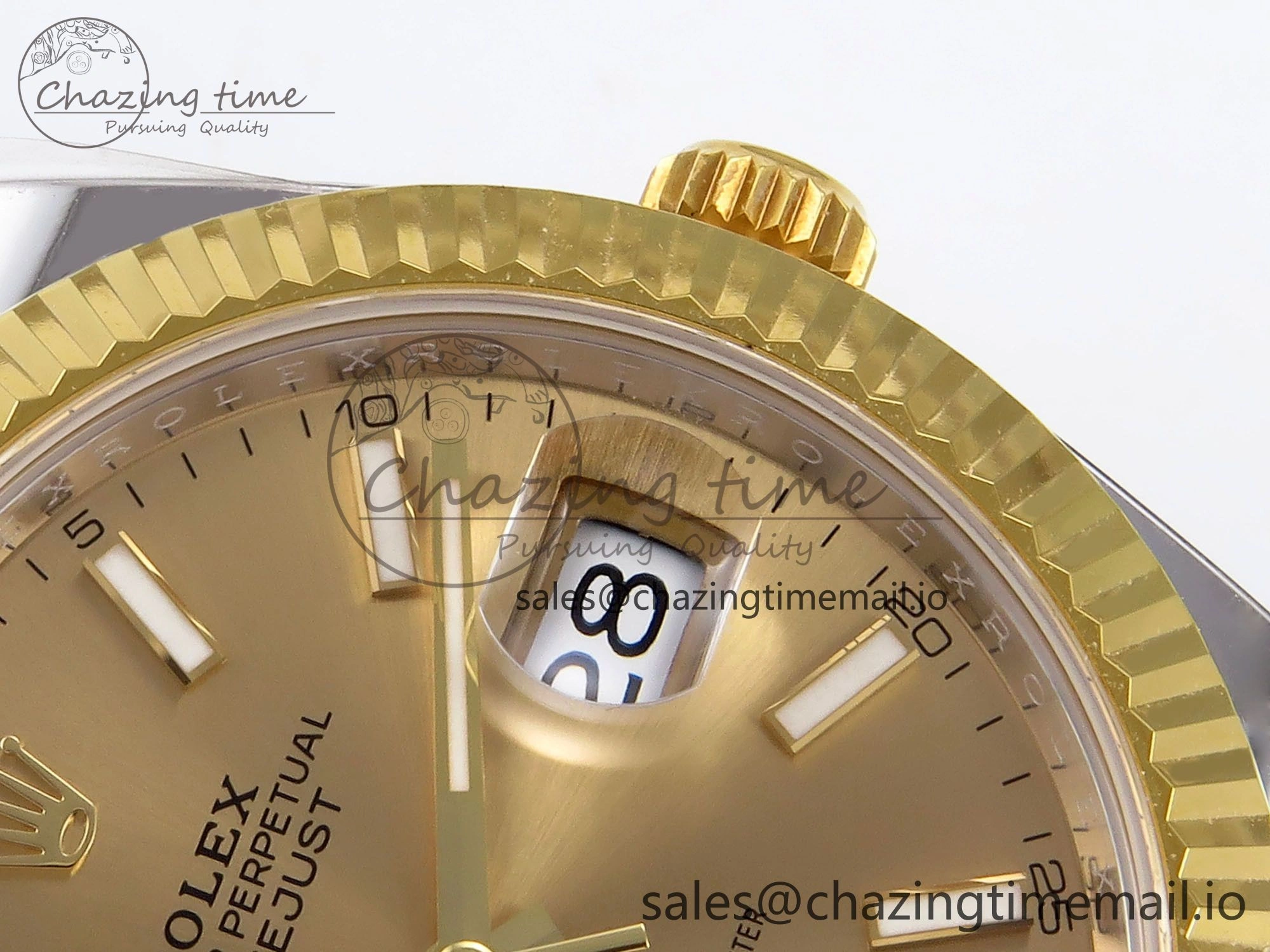 DateJust 41 SS YG ARF 1:1 Best Edition 904L Steel YG Stick Dial on Oyster Bracelet SH3235