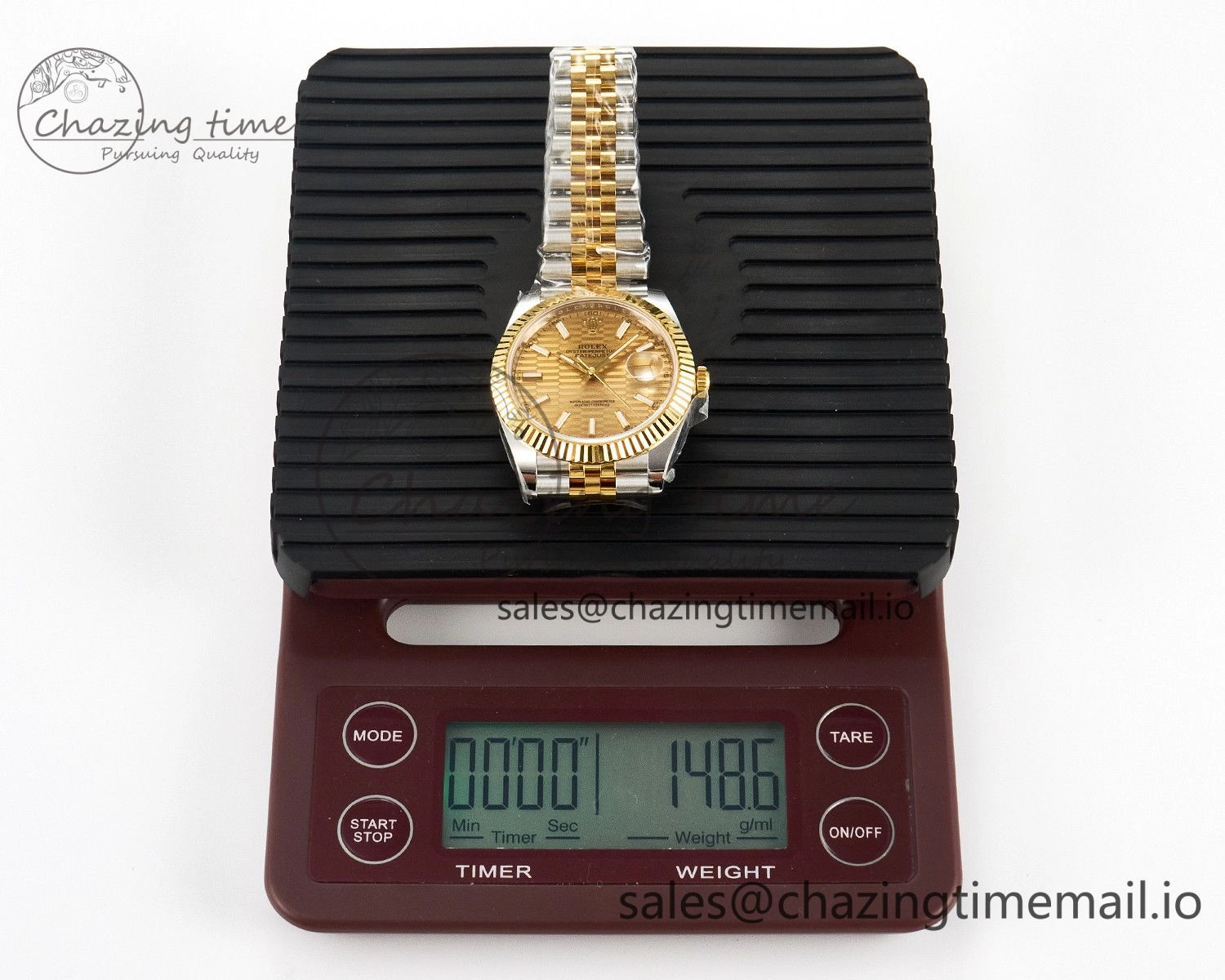 DateJust 41 SS YG ARF 1:1 Best Edition 904L Steel YG Textured Stick Dial on Jubilee Bracelet SH3235 (Gain Weight)