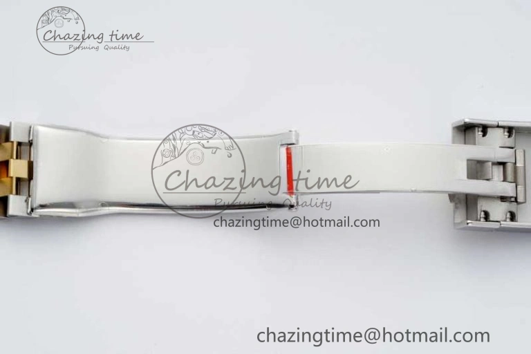 DateJust 41 SS YG JDF 1:1 Best Edition 904L Steel Black Stick Dial on SS YG Jubilee Bracelet VR3235 V2