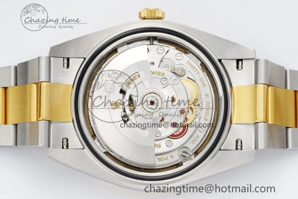 DateJust 41 SS YG Polished Bezel KING 1:1 Best Edition 904L Steel Black Dial on Oyster Bracelet VR3235