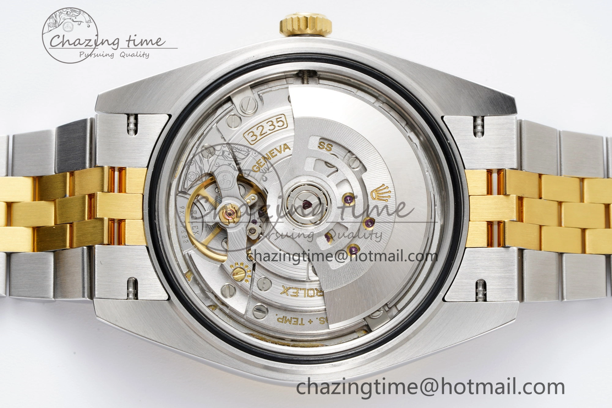 DateJust 41 SS YG Polished Bezel KING 1:1 Best Edition 904L Steel Gray Dial Green Roman on Jubilee Bracelet VR3235