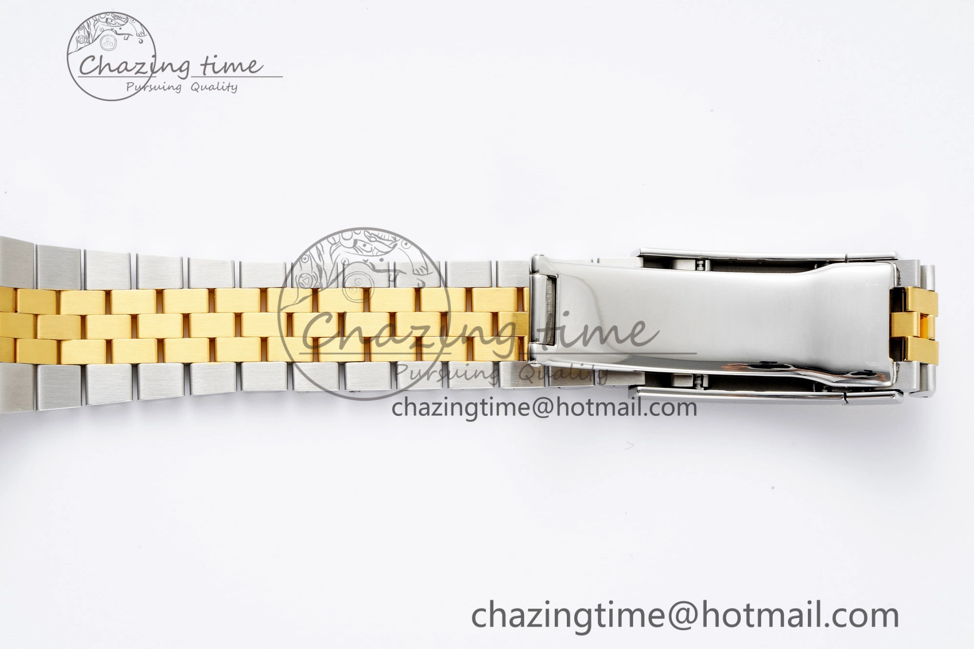 DateJust 41 SS YG Polished Bezel KING 1:1 Best Edition 904L Steel Gray Dial Green Roman on Jubilee Bracelet VR3235