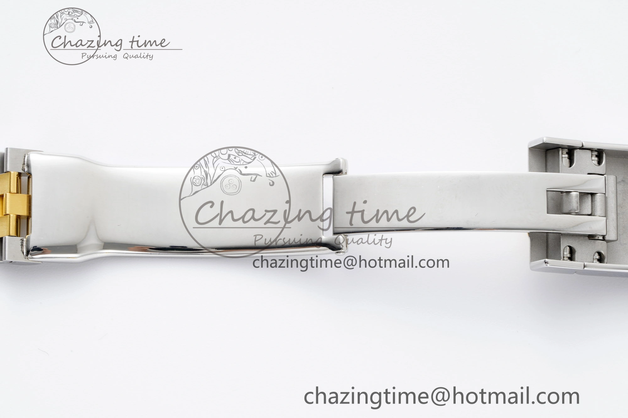 DateJust 41 SS YG Polished Bezel KING 1:1 Best Edition 904L Steel Gray Dial Green Roman on Jubilee Bracelet VR3235