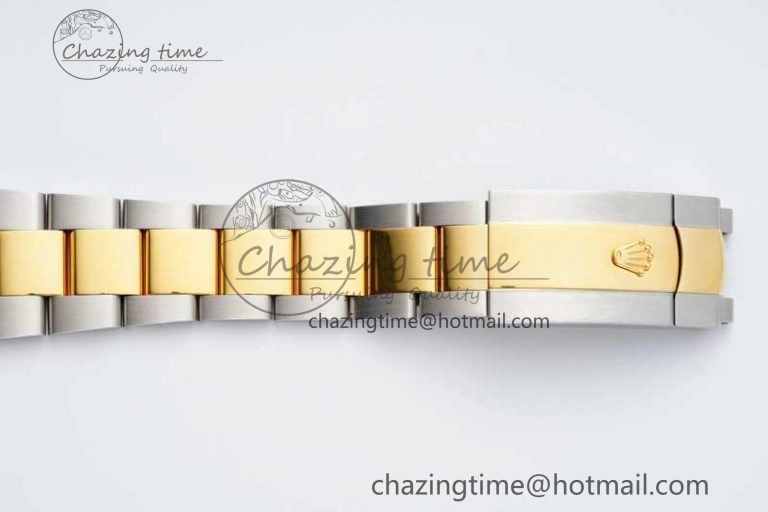 DateJust 41 SS YG Polished Bezel KING 1:1 Best Edition 904L Steel Gray Dial on Oyster Bracelet VR3235