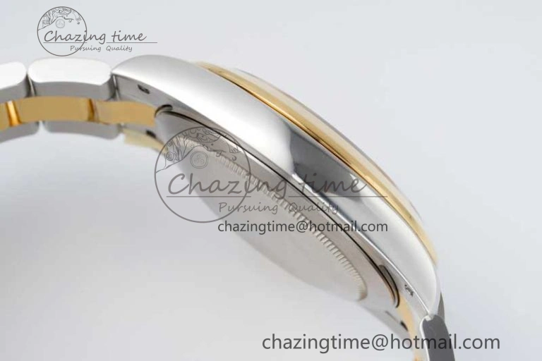 DateJust 41 SS YG Polished Bezel KING 1:1 Best Edition 904L Steel Gray Dial on Oyster Bracelet VR3235