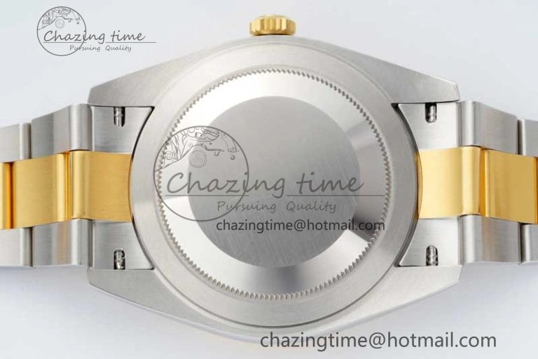DateJust 41 SS YG Polished Bezel KING 1:1 Best Edition 904L Steel Gray Dial on Oyster Bracelet VR3235