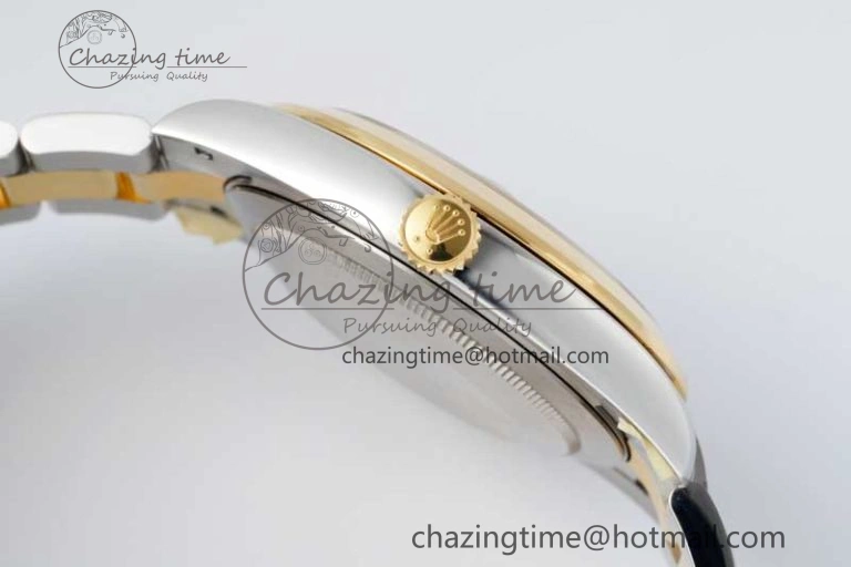 DateJust 41 SS YG Polished Bezel KING 1:1 Best Edition 904L Steel Gray Dial on Oyster Bracelet VR3235