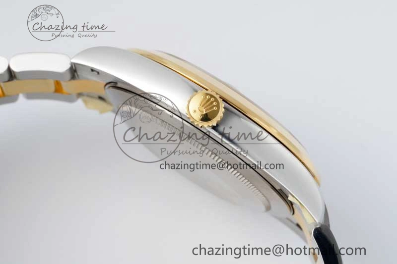 DateJust 41 SS YG Polished Bezel KING 1:1 Best Edition 904L Steel Gray Dial on Oyster Bracelet VR3235