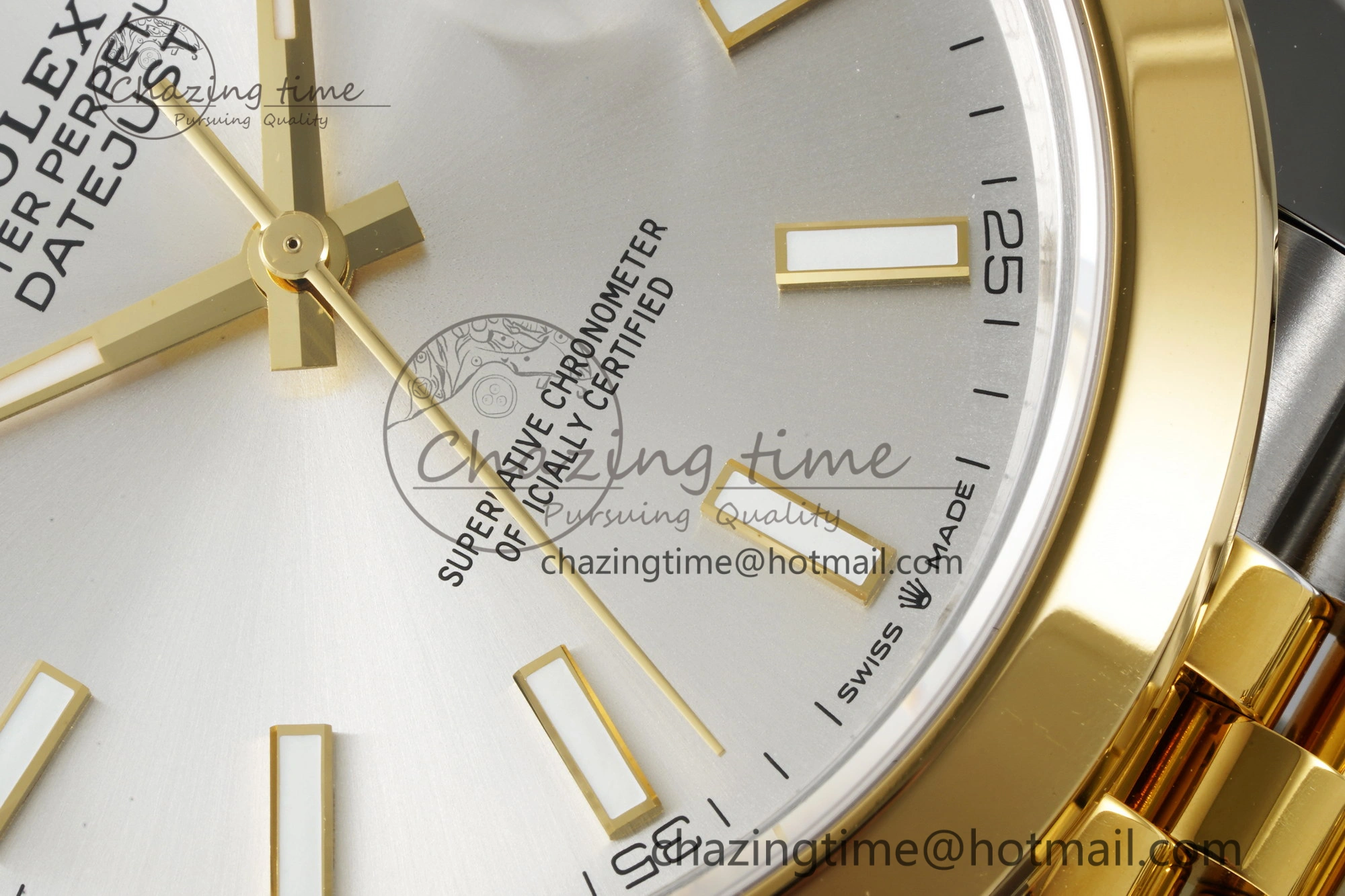 DateJust 41 SS YG Polished Bezel KING 1:1 Best Edition 904L Steel Silver Dial on Jubilee Bracelet VR3235