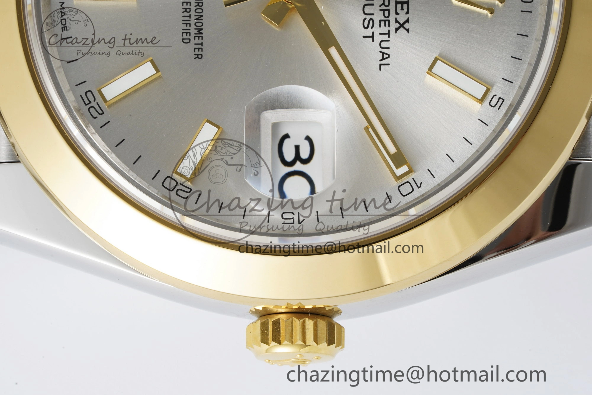 DateJust 41 SS YG Polished Bezel KING 1:1 Best Edition 904L Steel Silver Dial on Jubilee Bracelet VR3235