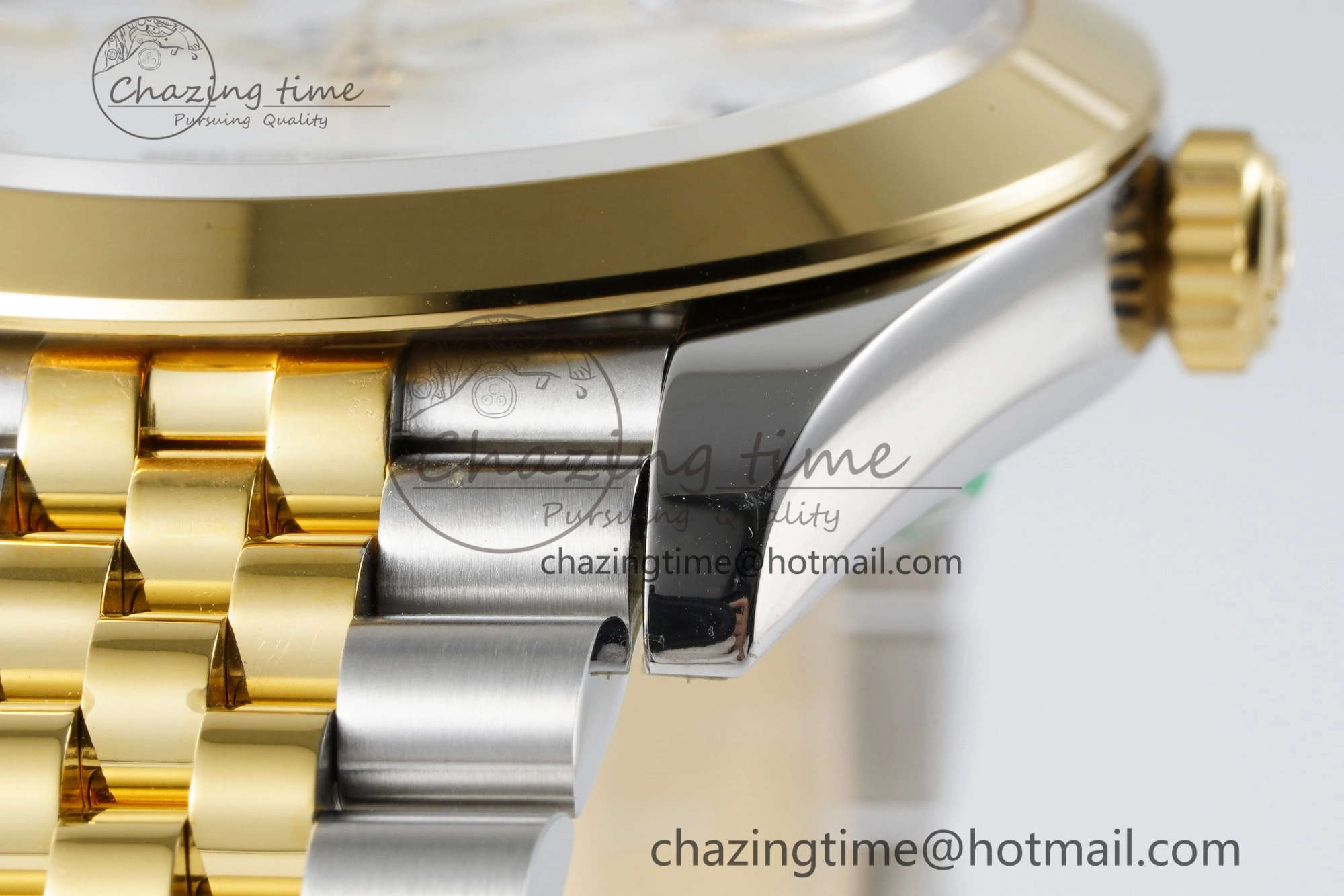 DateJust 41 SS YG Polished Bezel KING 1:1 Best Edition 904L Steel White Dial on Jubilee Bracelet VR3235