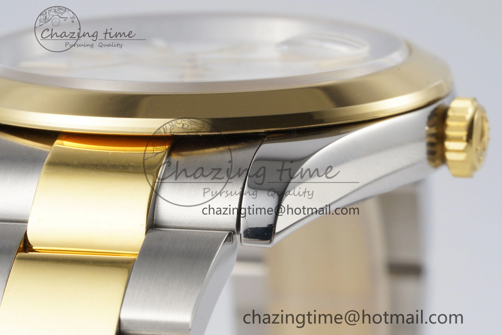 DateJust 41 SS YG Polished Bezel KING 1:1 Best Edition 904L Steel White Dial on Oyster Bracelet VR3235