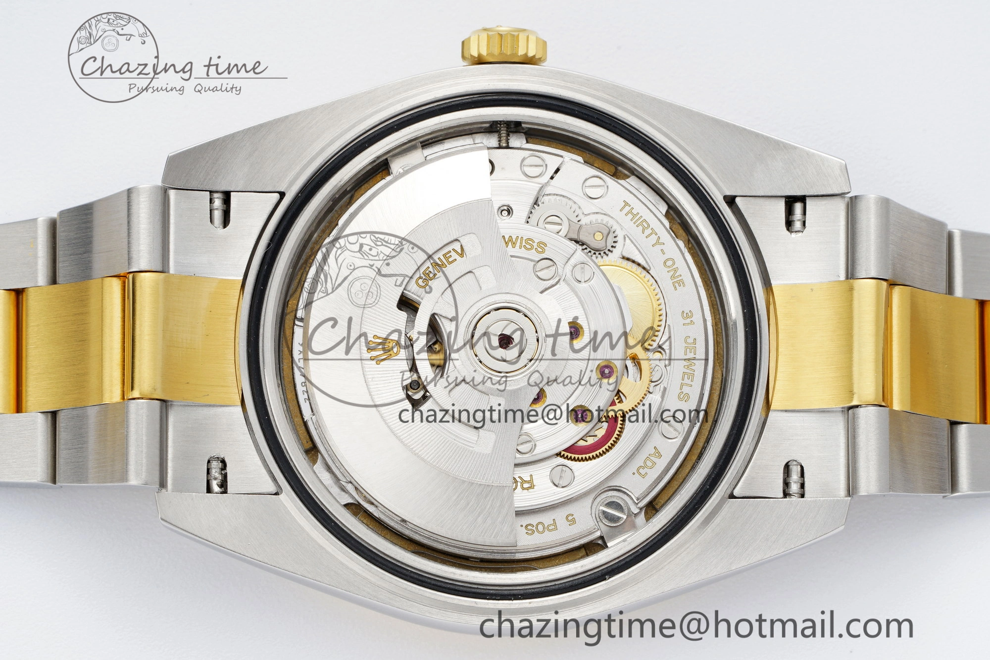 DateJust 41 SS YG Polished Bezel KING 1:1 Best Edition 904L Steel White Dial on Oyster Bracelet VR3235