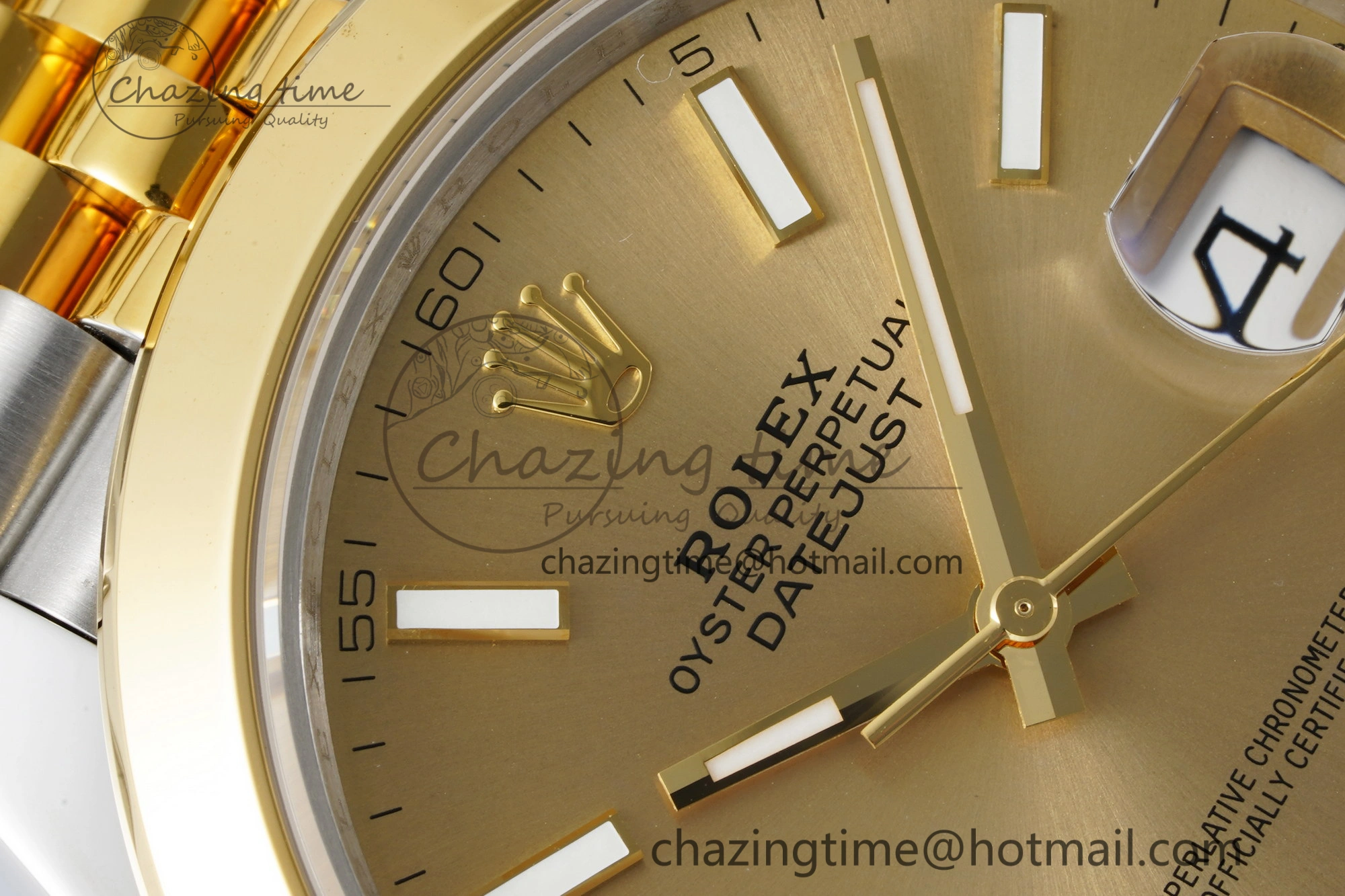 DateJust 41 SS YG Polished Bezel KING 1:1 Best Edition 904L Steel YG Dial on Jubilee Bracelet VR3235